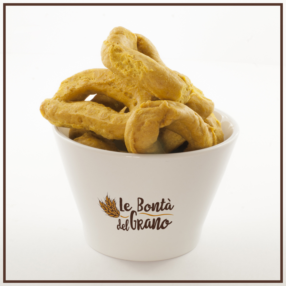 taralli alla curcuma e zenzero in coppetta